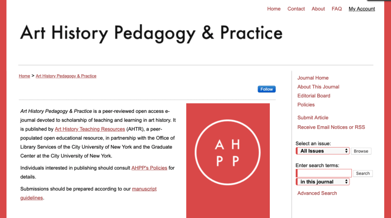 Art History Pedagogy and Practice
